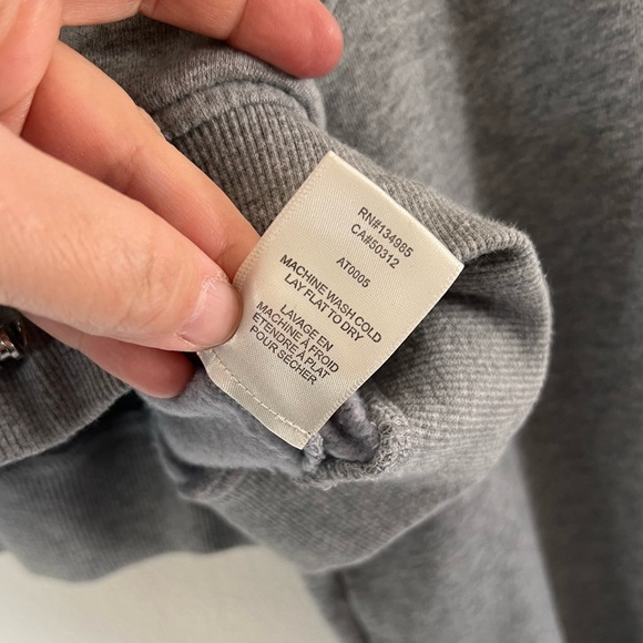 For Love & Lemons Josie Heather Gray Cropped Hooded Sweatshirt Size Large - Picture 11 of 11